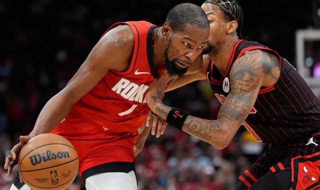 杜兰特28+10 火箭119-113胜公牛